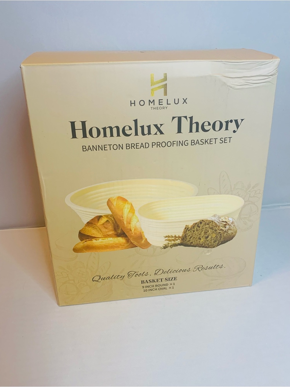 Homelux Theory Banneton Bread Proofing Basket Set